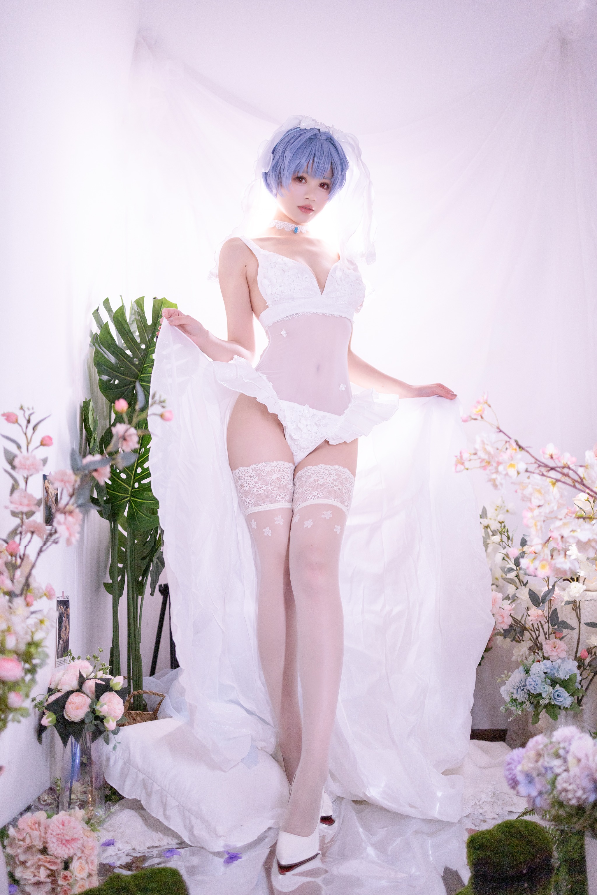 星黛鹿鹿i - NO.015 新世纪福音战士 绫波丽花嫁[52P]-XikXak